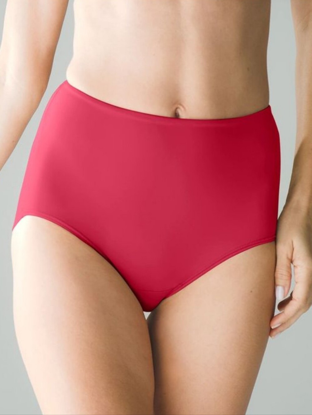High Waisted Red Bikini Bottoms